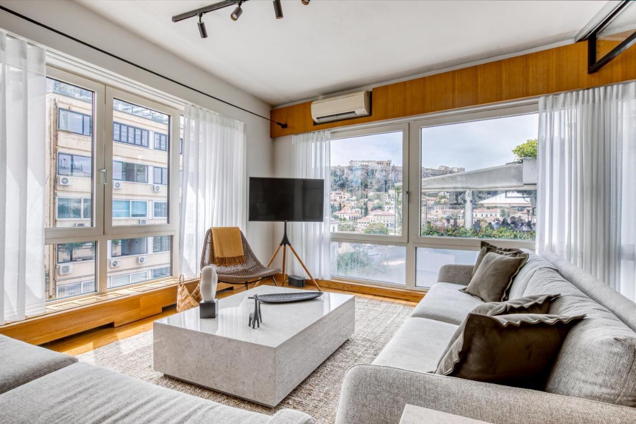 아테네 Sunny Luxury Loft,Stunning Acropolis View, Jacuzzi 아파트 외부 사진