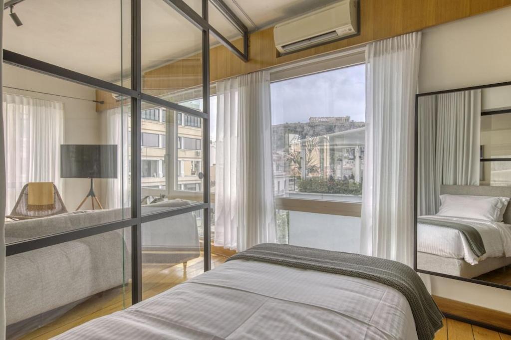 아테네 Sunny Luxury Loft,Stunning Acropolis View, Jacuzzi 아파트 외부 사진